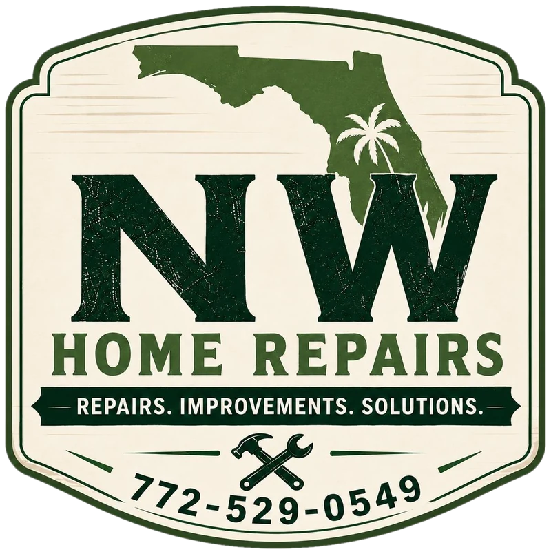 The NW Home Repairs badge logo